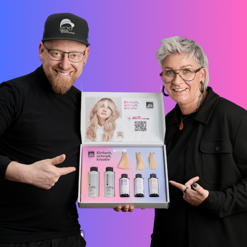 Stylisten mit Testbox